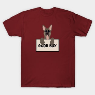 German shepherd good boy vector T-Shirt